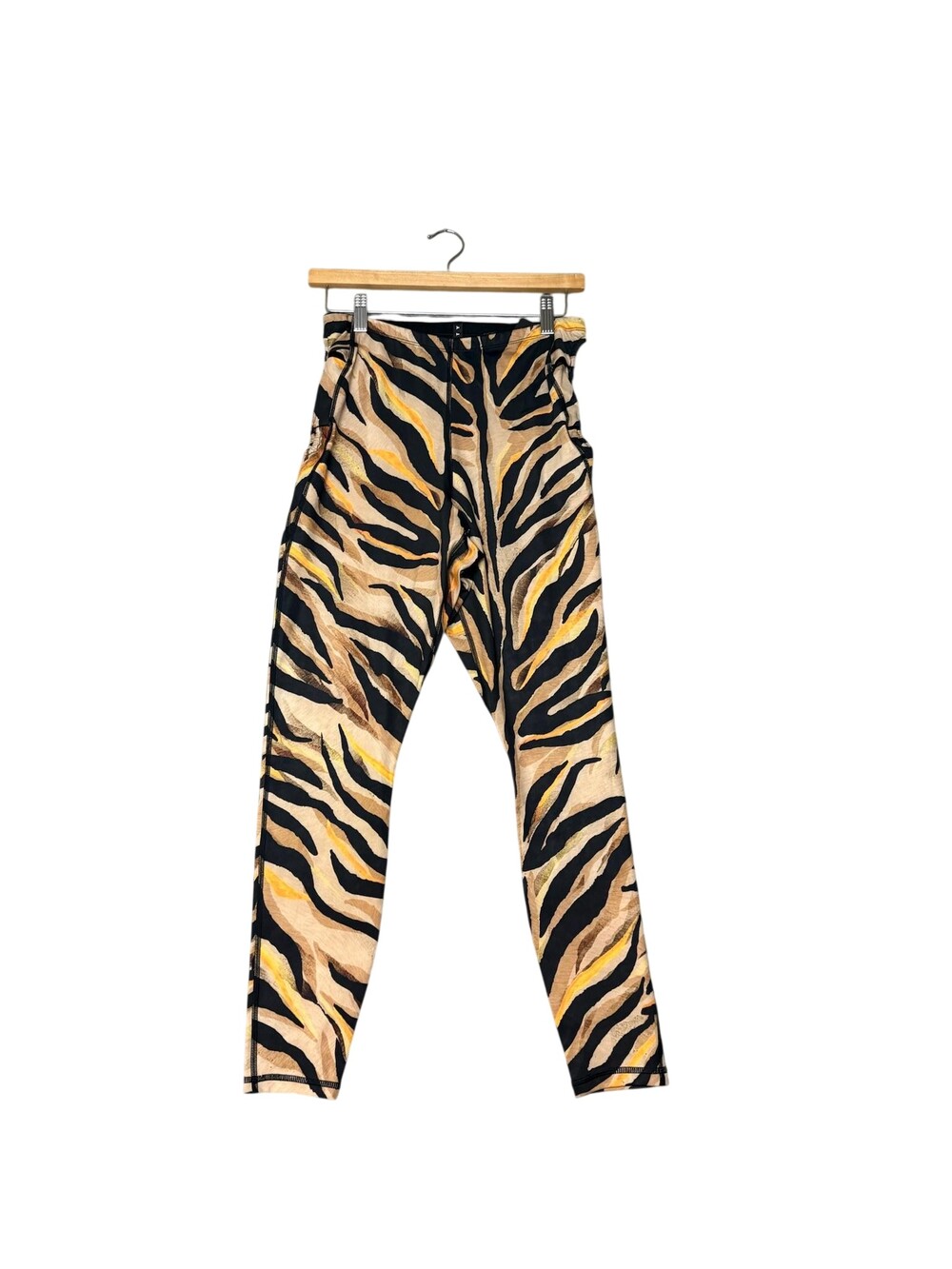 Savage X Fenty Leggings Womens 1X Brown Wildcat High Waist Ankle Pocket Stretch